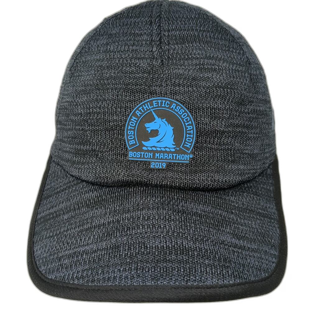 Adidas Baseball Cap Gray One Size 2019 Boston Marathon Climacool Strapback Hat